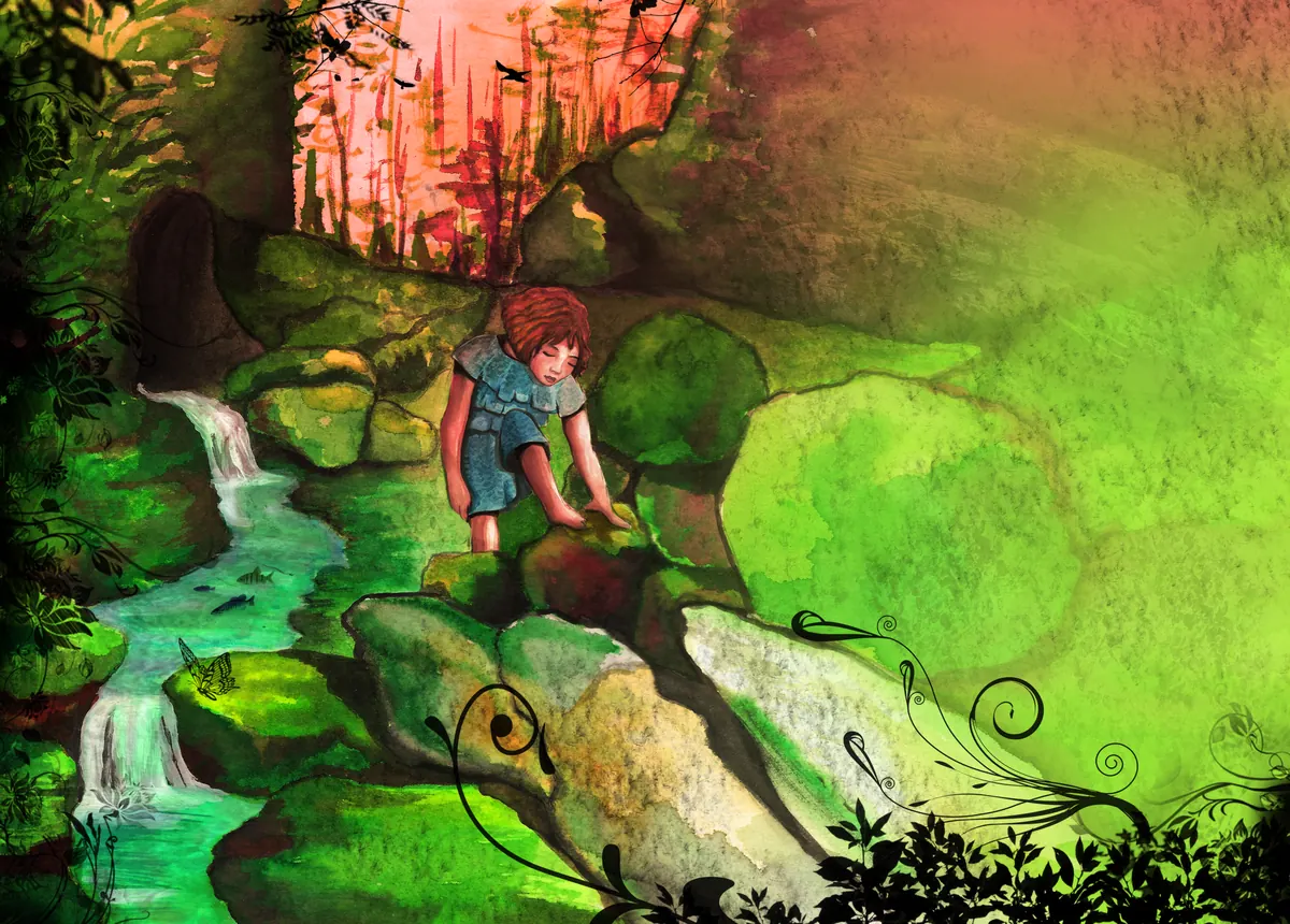 Protagonista en el bosque